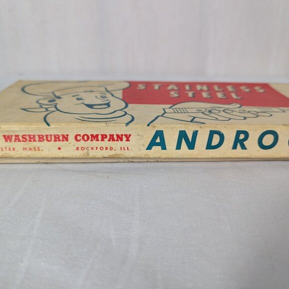 Androck Skewers Set Vintage MCM Shish Kebab Wood Handle 30" BBQ Grill Orig Box - Picture 4 of 16